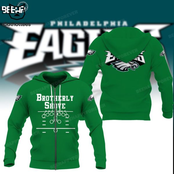 Brotherly Shove Philadelphia Eagles Mascot Design 3D Hoodie