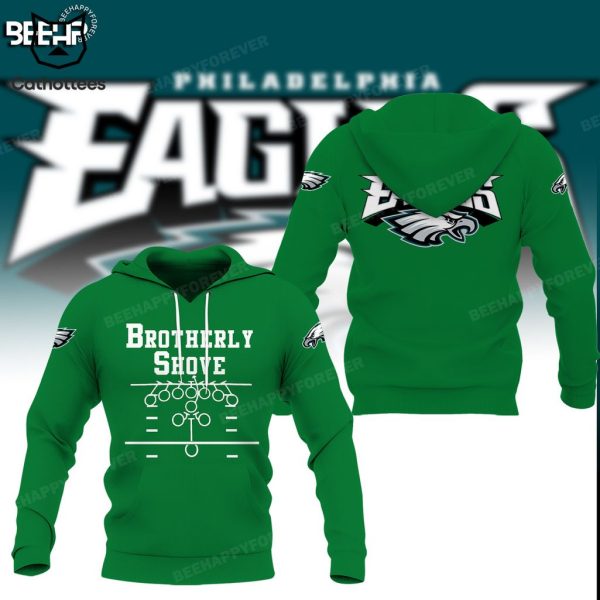 Brotherly Shove Philadelphia Eagles Mascot Design 3D Hoodie