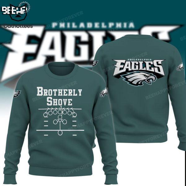 Brotherly Shove Philadelphia Eagles Mascot Design 3D Hoodie