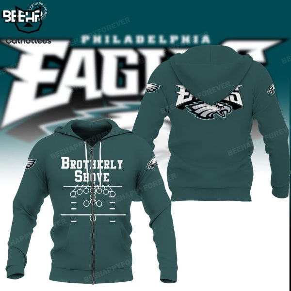 Brotherly Shove Philadelphia Eagles Mascot Design 3D Hoodie