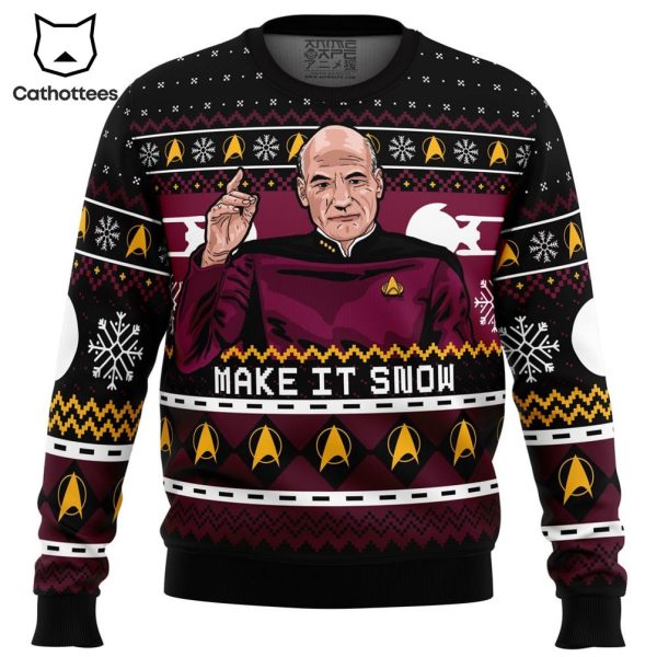 Captain Picard Star Trek Ugly Christmas Sweater