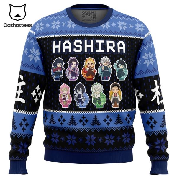 Chibi Hashira Demon Slayer Ugly Christmas Sweater