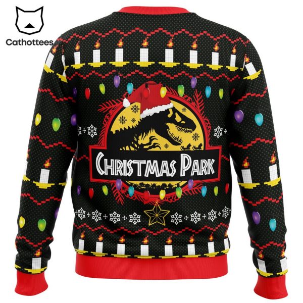 Christmas Park Jurassic Park Ugly Christmas Sweater