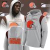 Cleveland Browns Mascot Logo Orange Design 3D Hoodie