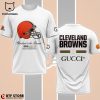 Cleveland Brown Gucci Mascot Design 3D T-Shirt