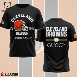 Cleveland Brown Gucci Design 3D T-Shirt