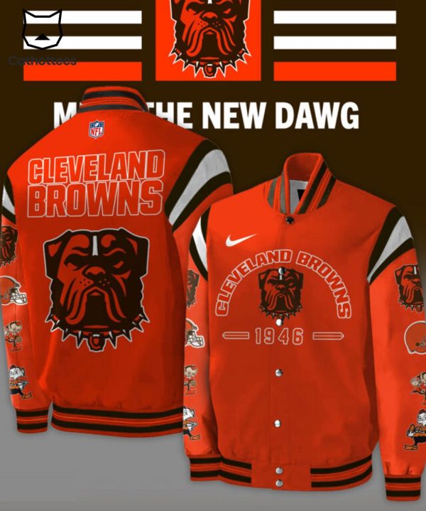 Cleveland Brown NFL 1946 Mascot Design Baseball Jacket