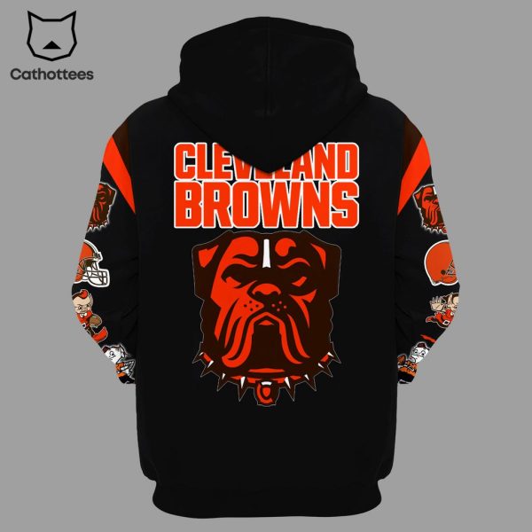 Cleveland Browns NFL 2023 Mascot On Sleeve Design Hoodie And Pants