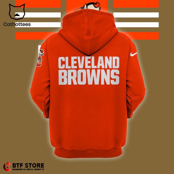 Cleveland Browns NFL Mascot Mickey Design On Sleeve Hoodie And Pants