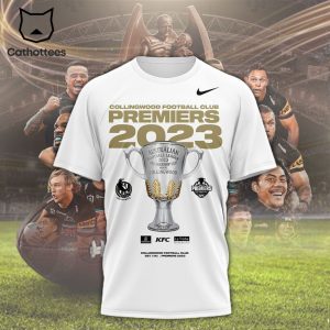 Collingwood Football Club Premiers 2023 KFC Nike Logo Design 3D T-Shirt