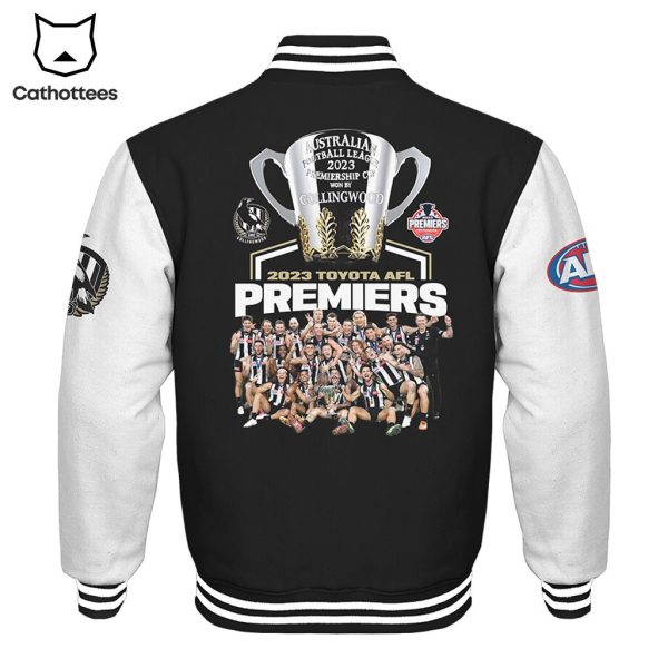 Collingwood Magpies 2023 Australian Football League Premiers Baseball Jacket