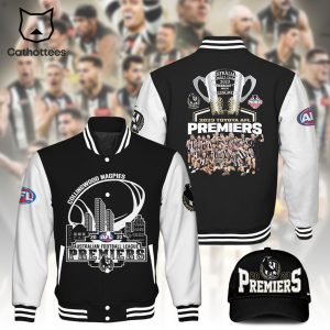 Collingwood Magpies AFL 2023 Australian Football League Premiers Mascot Design 3D Baseball Jacket