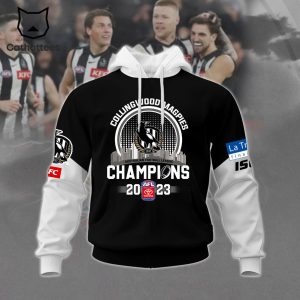 Collingwood Magpies Champions 2023 AFL Emirates Fly Better 3D Hoodie