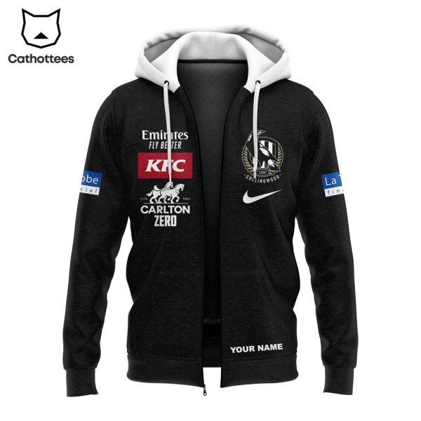 Collingwood Magpies Emirates Fly Better Logo Design 3D Hoodie