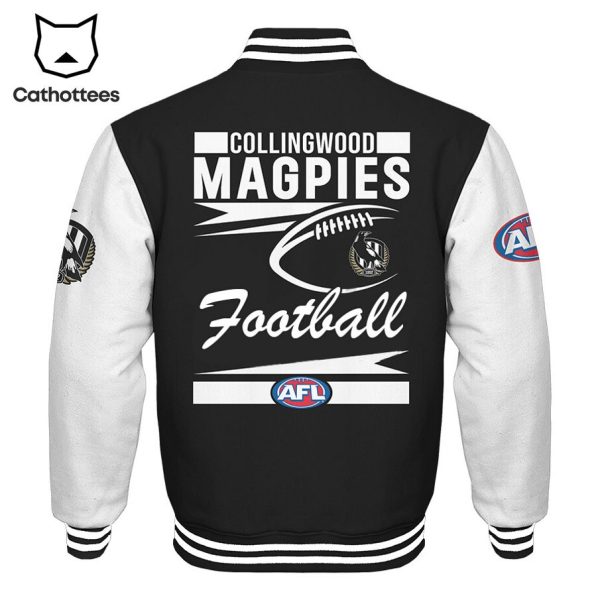 Collingwood Magpies Football AFL Logo Design 3D Baseball Jacket