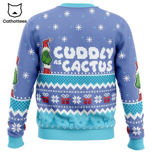 Cuddly as a Cactus Grinch Ugly Christmas Sweater