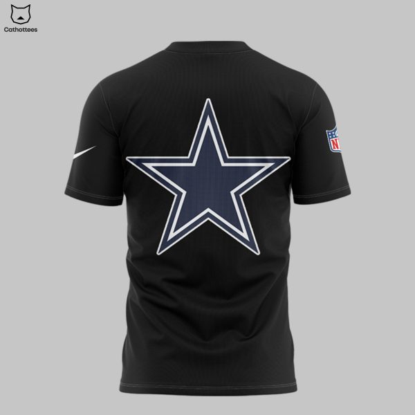 Dallas Cowboys Around And Find Out Nike Logo Black 3D T-Shirt