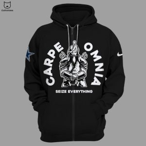 Dallas Cowboys Carpe Omnia Seize Everything Black 3D Hoodie