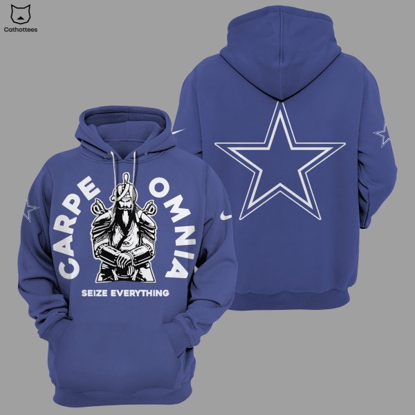 Dallas Cowboys Carpe Omnia Seize Everything Blue 3D Hoodie