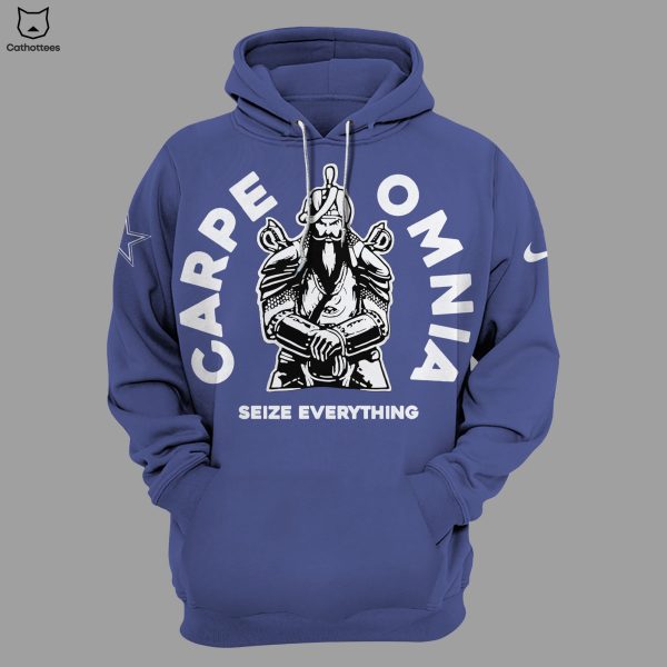 Dallas Cowboys Carpe Omnia Seize Everything Blue 3D Hoodie