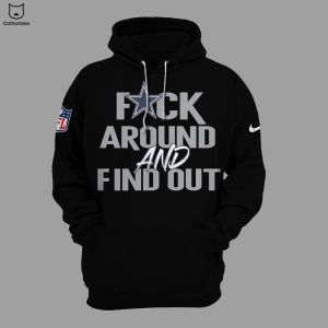 Dallas Cowboys Fuck Around And Find Out Logo Black Design Hoodie And Pants