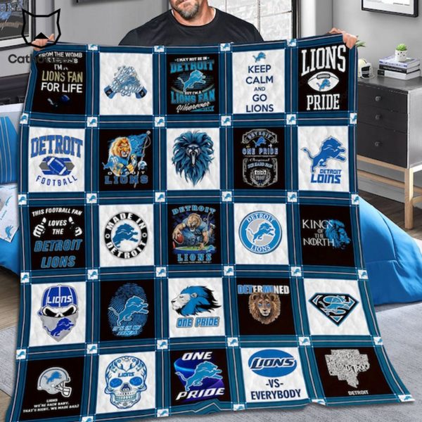 Detroit Lions Football  Logo Design Blanket