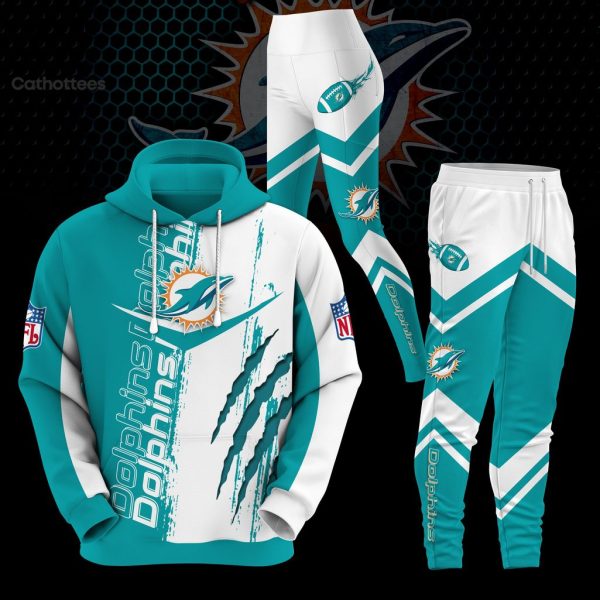 Dolphins Logo Design Hoodie And Legging