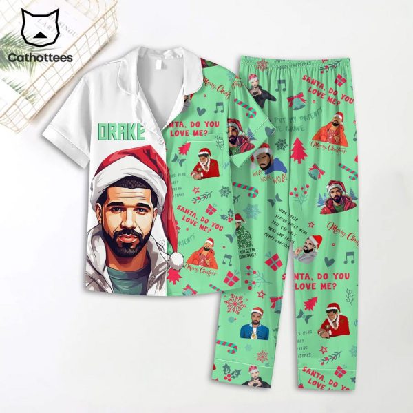 Drake Santa Do You Love Me Portrait Design Pijamas Set