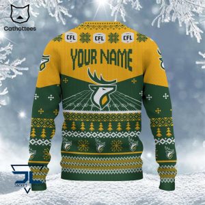 Edmonton Eskimos Christmas Green Design 3D Sweater
