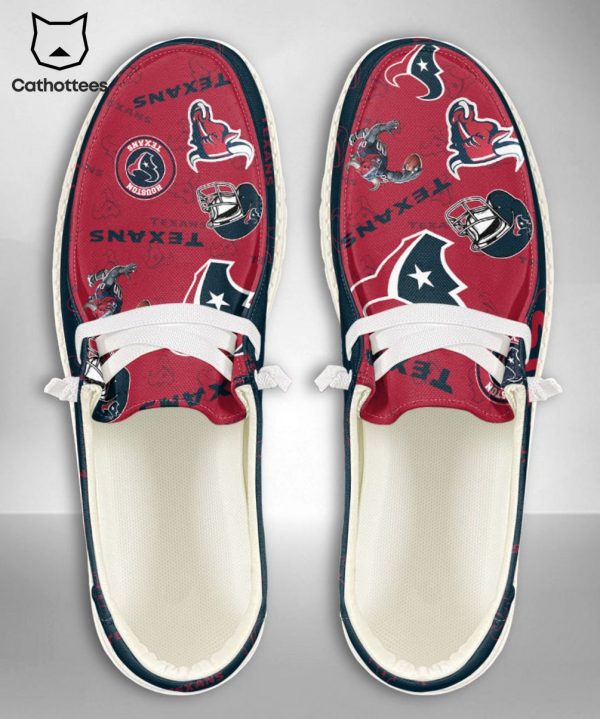 HOT NFL Houston Texans  Custom Name Hey Dude Shoes