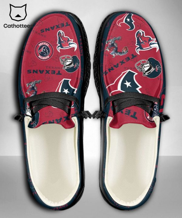 HOT NFL Houston Texans  Custom Name Hey Dude Shoes