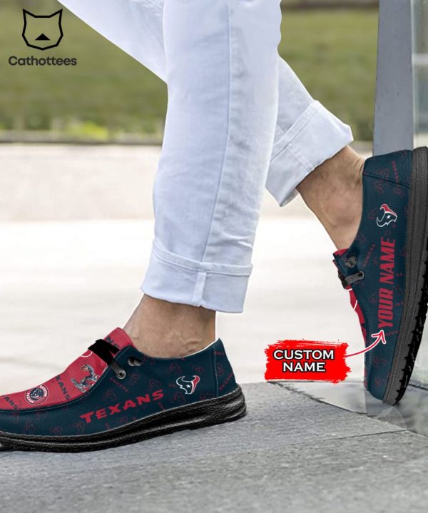 HOT NFL Houston Texans  Custom Name Hey Dude Shoes