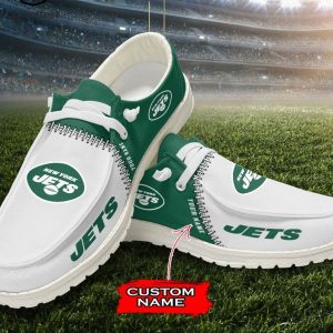 HOT Personalized NFL New York Jets Logo Design Hey Dude Shoes