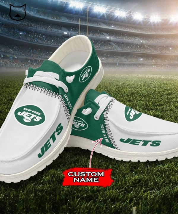 HOT Personalized NFL New York Jets Logo Design Hey Dude Shoes