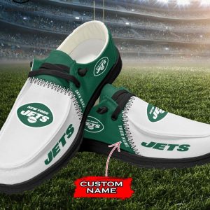 HOT Personalized NFL New York Jets Logo Design Hey Dude Shoes