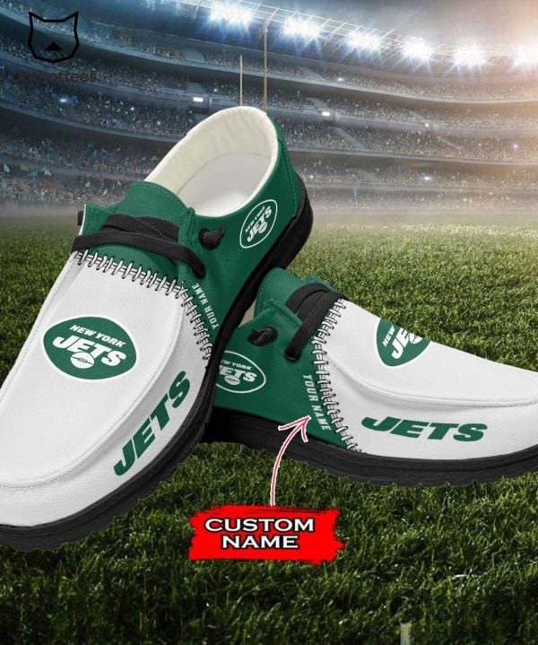 HOT Personalized NFL New York Jets Logo Design Hey Dude Shoes