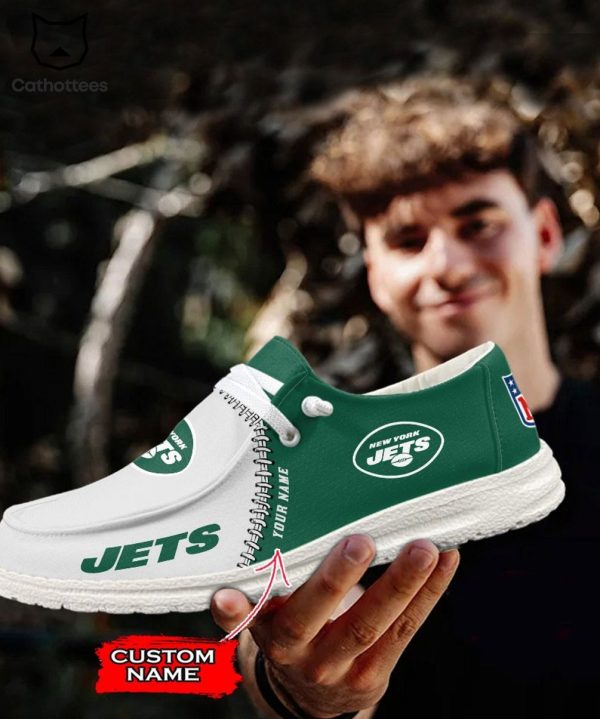 HOT Personalized NFL New York Jets Logo Design Hey Dude Shoes