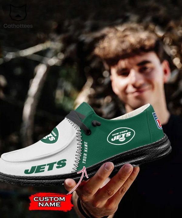 HOT Personalized NFL New York Jets Logo Design Hey Dude Shoes