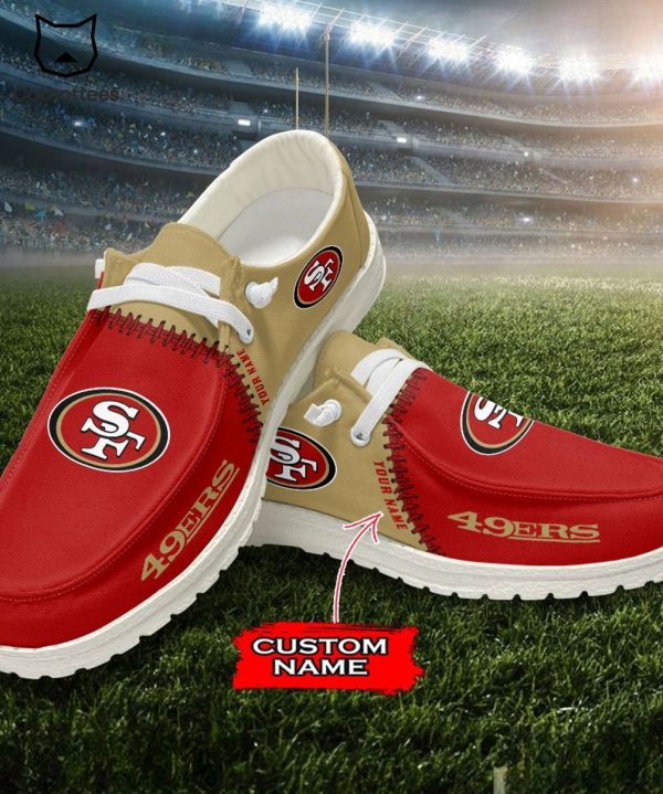 HOT Personalized NFL San Francisco Logo Design Hey Dude Shoes