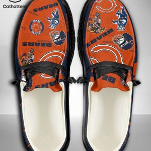 HOT TREND NFL Chicago Bears  Custom Name Hey Dude Shoes