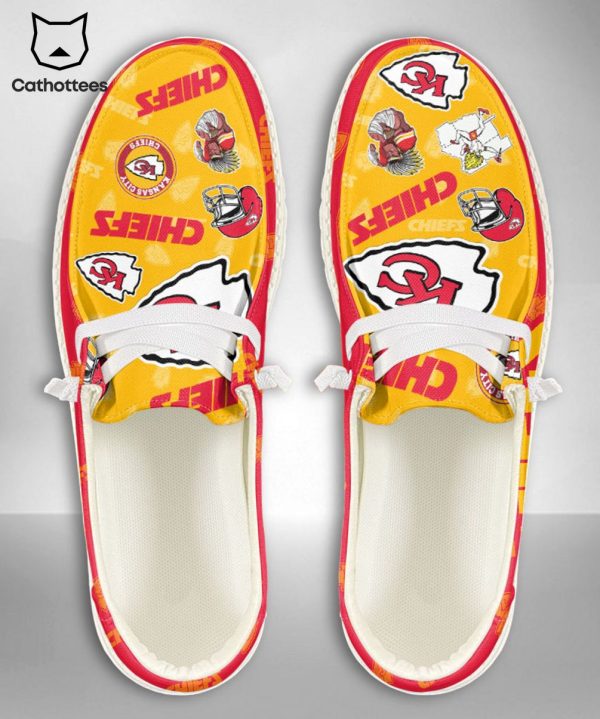 HOT TREND NFL Kansas City Chiefs  Custom Name Hey Dude Shoes