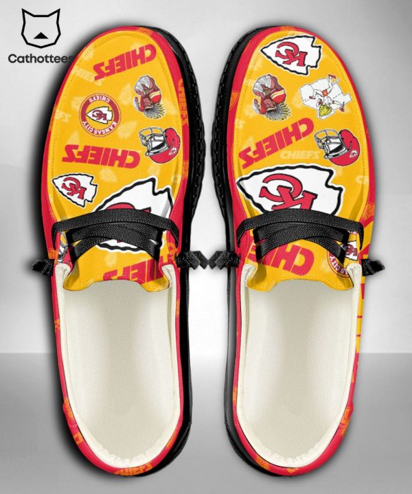 HOT TREND NFL Kansas City Chiefs  Custom Name Hey Dude Shoes