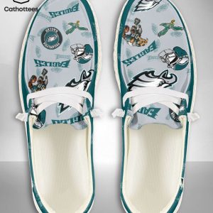 HOT TREND NFL Philadelphia Eagles  Custom Name Hey Dude Shoes