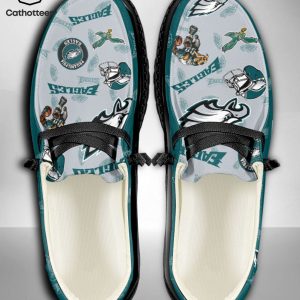 HOT TREND NFL Philadelphia Eagles  Custom Name Hey Dude Shoes