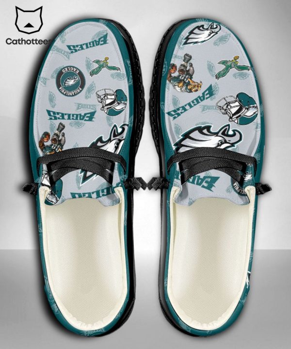 HOT TREND NFL Philadelphia Eagles  Custom Name Hey Dude Shoes