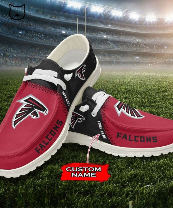 HOT TREND Personalized NFL Atlanta Falcons Logo Design Hey Dude Shoes