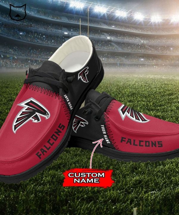 HOT TREND Personalized NFL Atlanta Falcons Logo Design Hey Dude Shoes