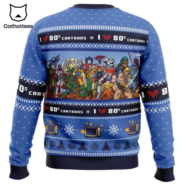 I love the 80s Cartoons Ugly Christmas Sweater