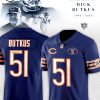 In The Memory Of Dick Butkus 1942-2023 NFL 51 Design Blue Jersey