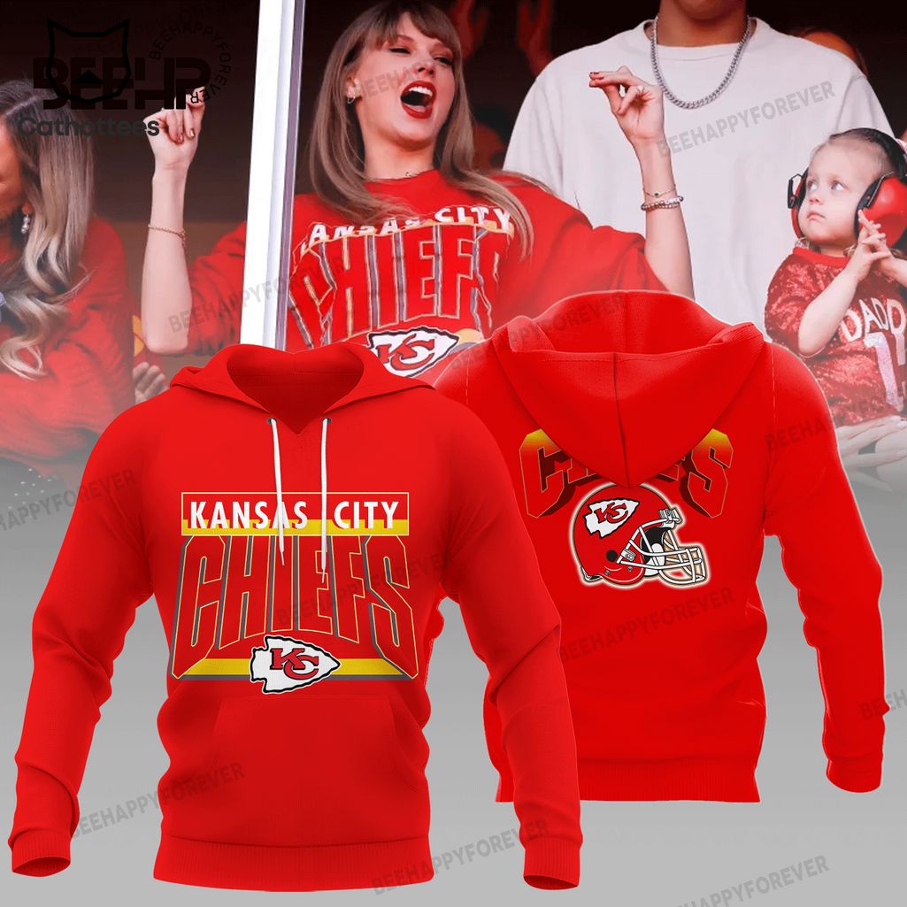 Kansas City Chiefs -Taylor Swift Red Deisgn 3D Hoodie